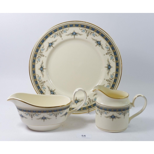 54 - A Minton Grasmere dinner and coffee service comprising: eight dinner plates, eight side plates, eigh... 