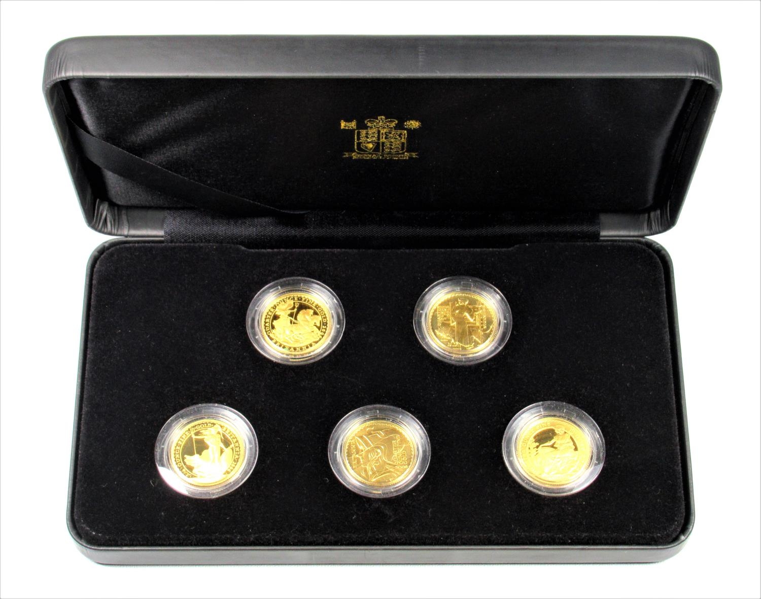 Young S Auctioneers Gold Proof Sets Sovereign Silver - 