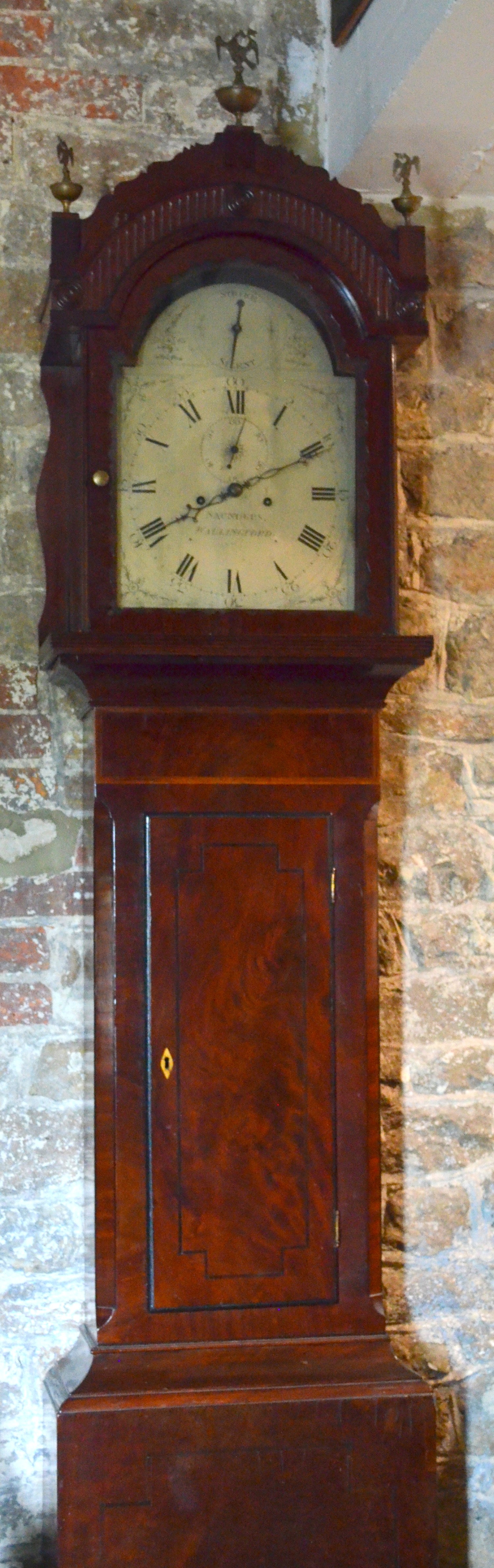Saunders of Wallingford longcase clock, eight day striking movement