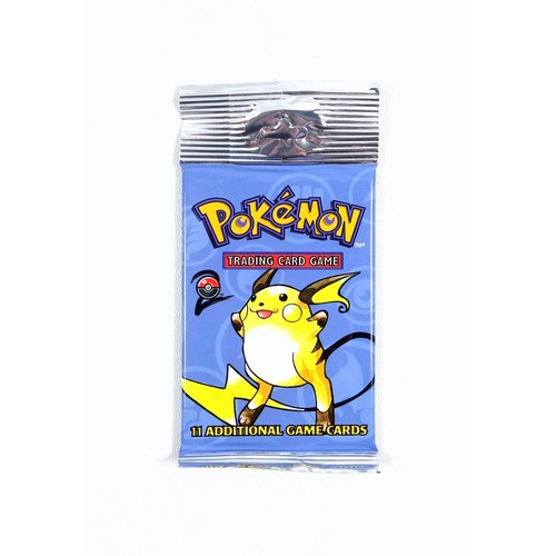 3 - Pokémon TCG Base Set 2 Booster Pack - Raichu, sealed in original packaging. 

From a box of 72 unope... 