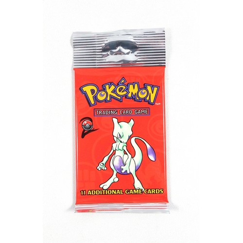 5 - Pokémon TCG Base Set 2 Booster Pack - Mewtwo, sealed in original packaging. 

From a box of 72 unope... 