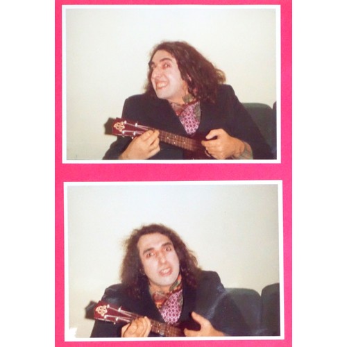 48 - Gloria ‘A psychedelic portrait study of Tiny Tim, half length, the musician holding a guitar’ mixed ... 