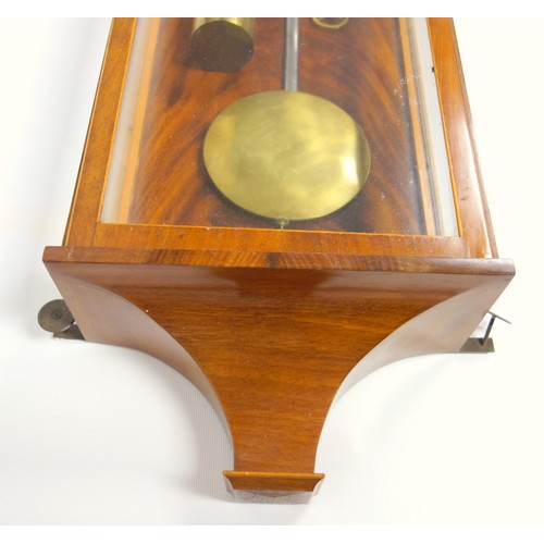 85 - An Austrian regulator wall clock, the enamel dial inscribed Kaufmann in Wein to a single weight move... 