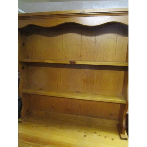 A Contemporary Pine Dresser The Top With Two Plate Shelves Above