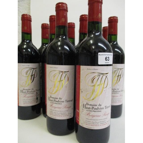 43 - Twelve bottles of 1998 Domaine du Haut-Poulvere tirecul Bergerac Rouge
Location 1.4
