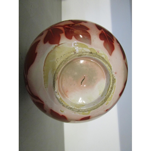 41 - Salopian Art Pottery Company, an Arts & Crafts ruby lustre vase circa 1880, of globular form with a ... 