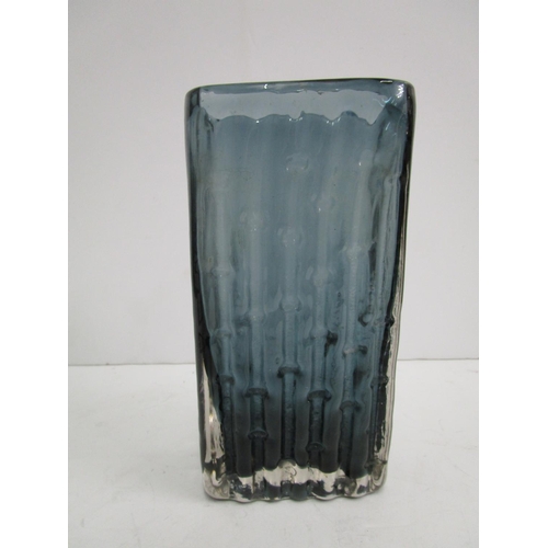 7 - Geoffrey Baxter for Whitefriars Glass - a bamboo glass vase in Indigo colourway, design number 9869
... 