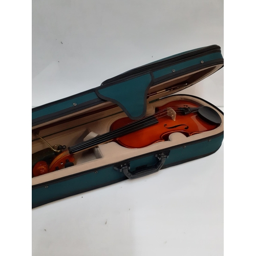 8 - An Antoni Lark violin with bow in travelling case
Location: A1F