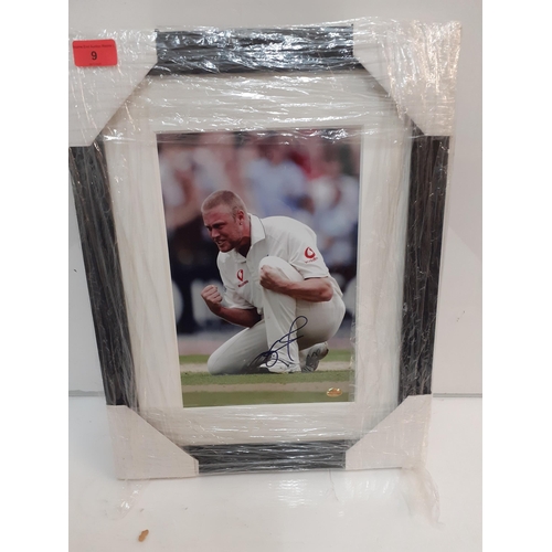 9 - A signed Freddie Flintoff photograph, framed with certificate of authenticity to the reverse
Locatio... 