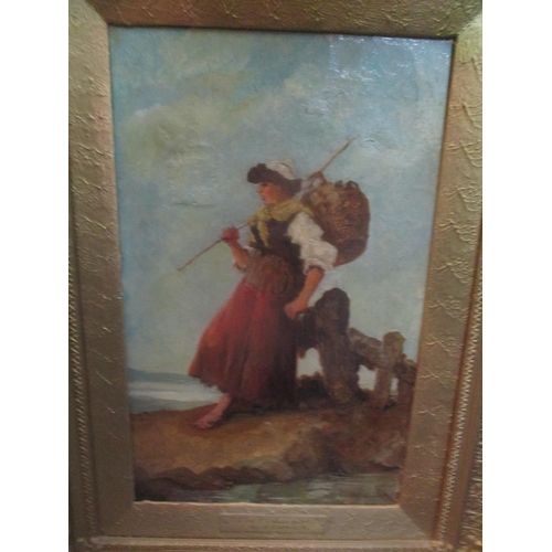 5 - M Fenwick - Two 19th century oil paintings to include one entitled 'At the Spring' and 'The Fisher G... 