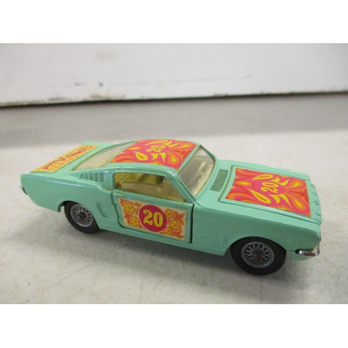 39 - A boxed Corgi Flower Power Stock Racing Car Ford Mustang 348 in a rare green colour
Location: P
