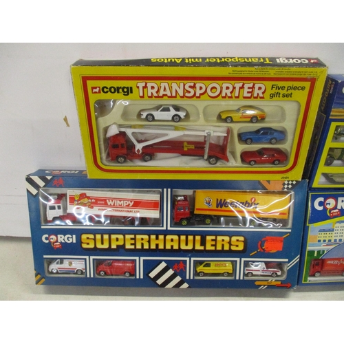 40 - A selection of boxed Corgi vehicles to include London Scene, Motorway and others, together with Matc... 