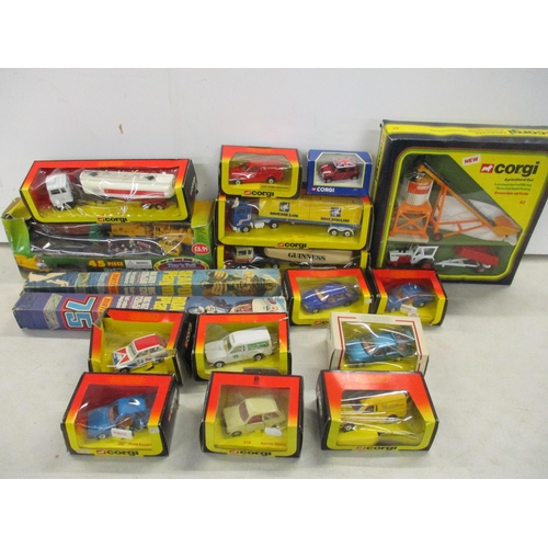 43 - A selection of boxed Corgi and Matchbox toys to include Corgi Agricultural Set, two Matchbox Playmat... 
