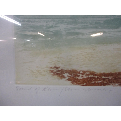 61 - Donald Wilkinson - Sound of Rhum - Storm Approaching/Storm Clearing, two silkscreen artists proof pr... 