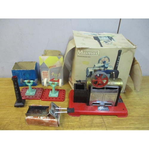 A Mamod steam engine SP2, a miniature polishing machine and a miniature grinding machine
Location: RWB