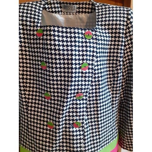 41 - Mixed late 20th Century and modern ladies clothing comprising a Mansfield 2 piece dogtooth skirt sui... 