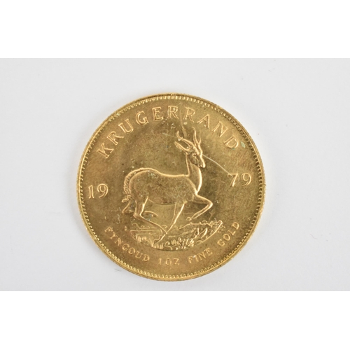 5 - South Africa - a 1979 Krugerrand, 1oz fine gold