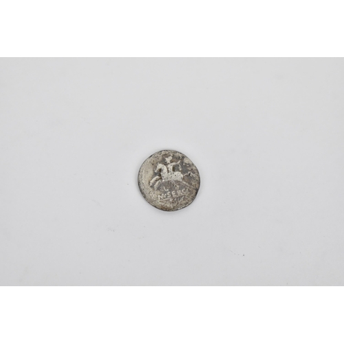 11 - Roman Republic (509BCE-27BCE) - a silver Denarius circa 116BCE-115BCE, obverse depicting a helmeted ... 