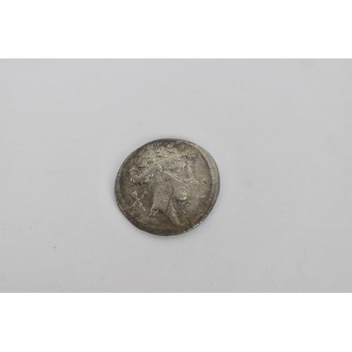 12 - Roman Republic (509BCE-27BCE) - a silver Denarius circa 66 BCE, obverse depicting a laureate head of... 
