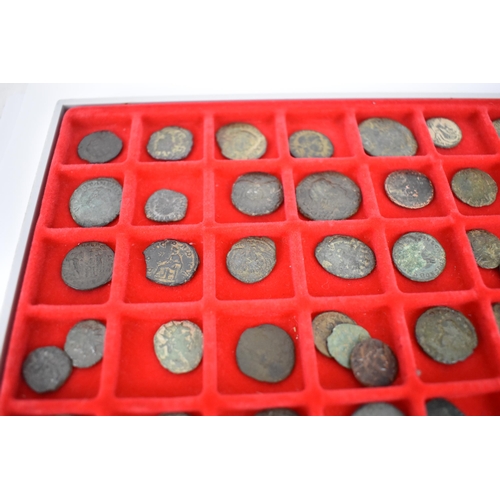 17 - A large group of mostly 4th century Roman Empire bronze coinage to include Constantine 'The Great' c... 
