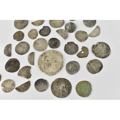32 - Miscellaneous English hammered coins in varying conditions with some cut examples to include early P... 