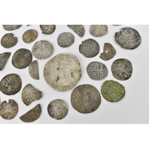 32 - Miscellaneous English hammered coins in varying conditions with some cut examples to include early P... 