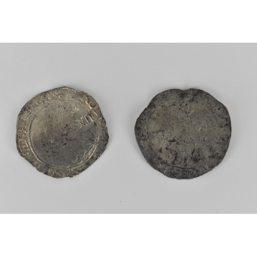44 - Charles I (1625-1649) two silver shillings, one example with star year mark minted under Parliament ... 
