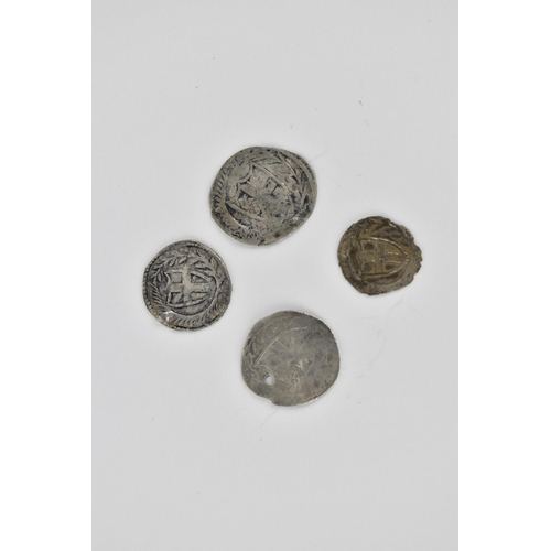 46 - Commonwealth of England (1649-1660) two silver hammered half-groat together with two silver pennies,... 