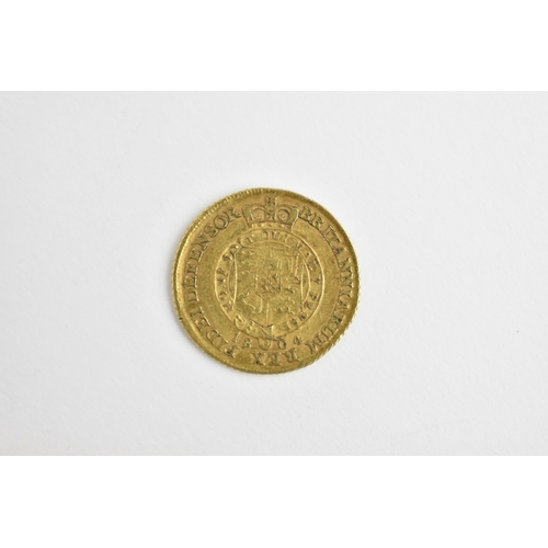 3 - George III (1760-1820) half guinea, seventh laureate head right, short hair R, shield in garter, dat... 