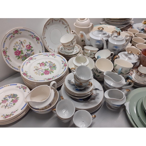 31 - A large quantity of mixed ceramics and ornaments to include Wedgwood Penhurst, a Japanese coffee ser... 