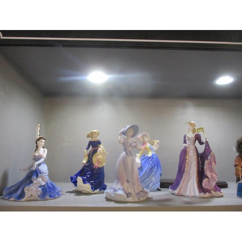 52 - A group of Royal Doulton, Royal Worcester and Coalport lady figures to include Coalport Linda Ladies... 