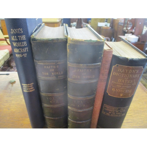 57 - Books to include Faiths of the World in two volumes bound in green boards, and leather spine, n.d., ... 
