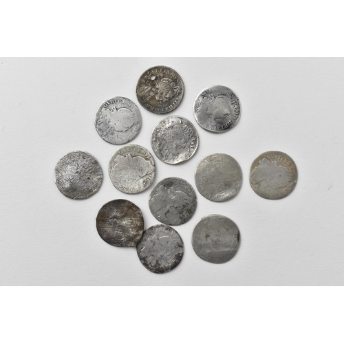 49 - William III (1694-1702) a small group of twelve silver six pence in various conditions