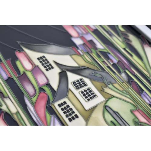14 - A Moorcroft pottery plaque, 'House of Flowers', 2008, designed by Kerry Goodwin, limited edition no.... 
