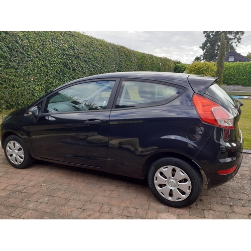 23 - A 2014 black Ford Fiesta, registration RO14 YZW, ONLY 42,000 MILES, 2 owners since new, full service... 