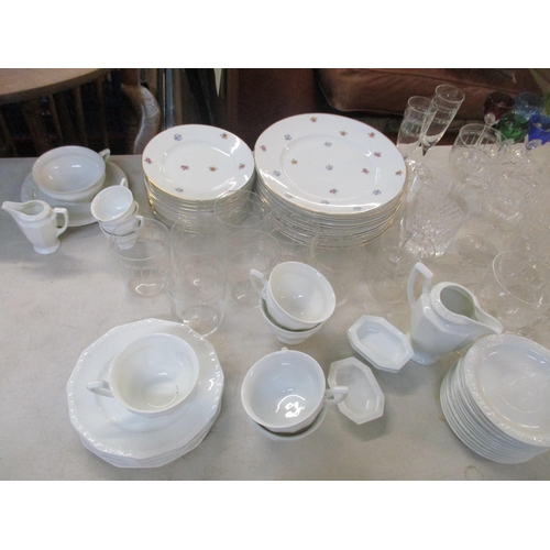 28 - A mixed lot to include hock glasses, Stuart tumblers, Rosenthal china and other items
Location: 7.3