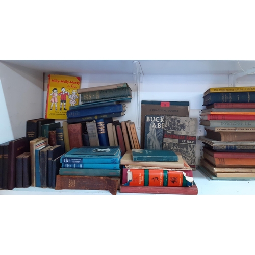 50 - Religious books and others to include motor engine and children's books, together with ledgers and a... 
