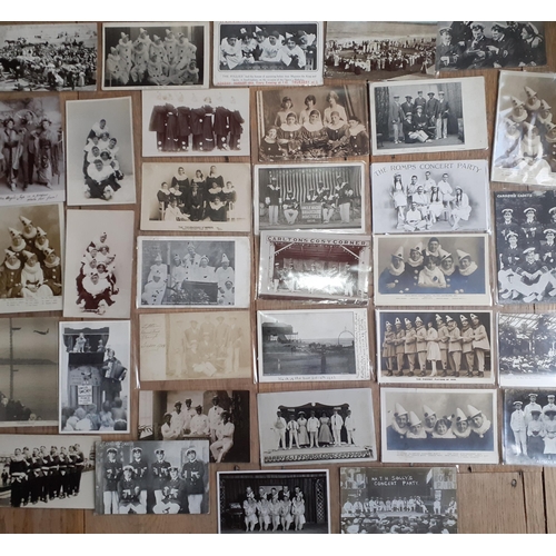 18 - A quantity of early 20th Century postcards, 1915-1930's, mainly relating to seaside and theatrical p... 