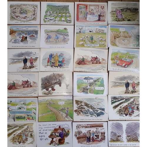 35 - A quantity of late 20th Century Bisley comical postcards, circa 1980's, printed by J. Arthur Dixon a... 