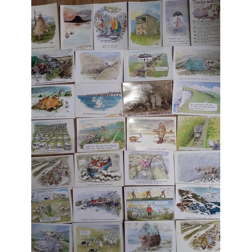 35 - A quantity of late 20th Century Bisley comical postcards, circa 1980's, printed by J. Arthur Dixon a... 