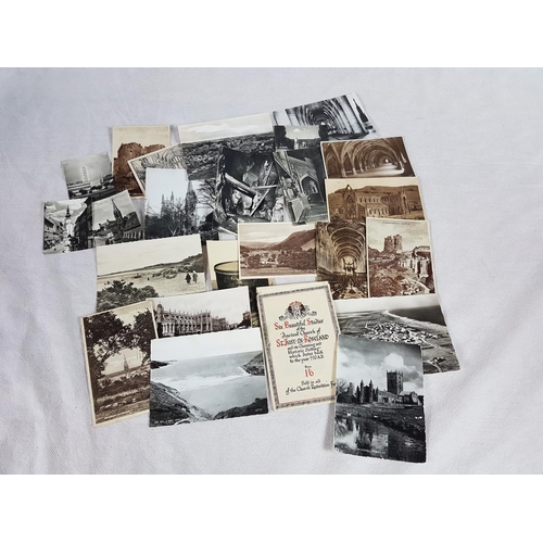 Collection of 25 Antique black & white postcards - Some with stamps ...