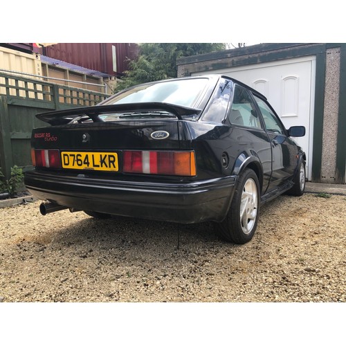1986 Escort Rs Turbo Registration Number D764 Lkr Being Sold Without Reserve Black V5c Owned 9 Years