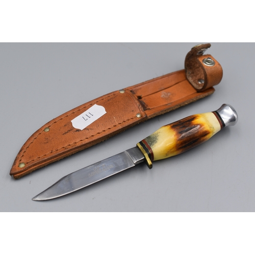 Vintage Hunting Sheath Knife, made by J Nowill & Sons, Sheffield