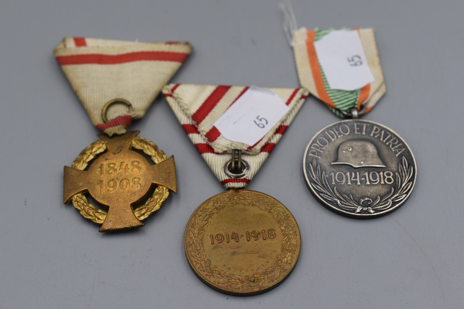 Austro Hungarian Empire Medals x 3 including Hungarian War Medal ...