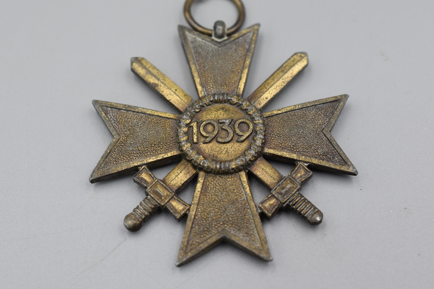 WWII German War Merit Cross with Swords and Medal Suspension Ring ...