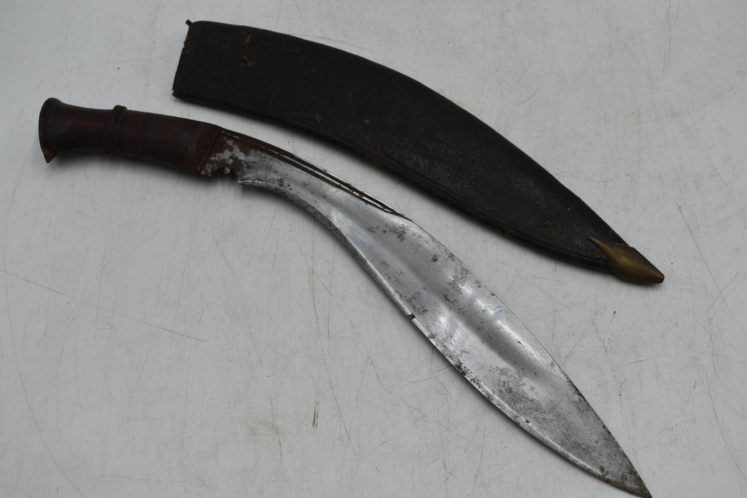 Vintage Gurkha Kukri Knife with Scabbard (45cm Long)