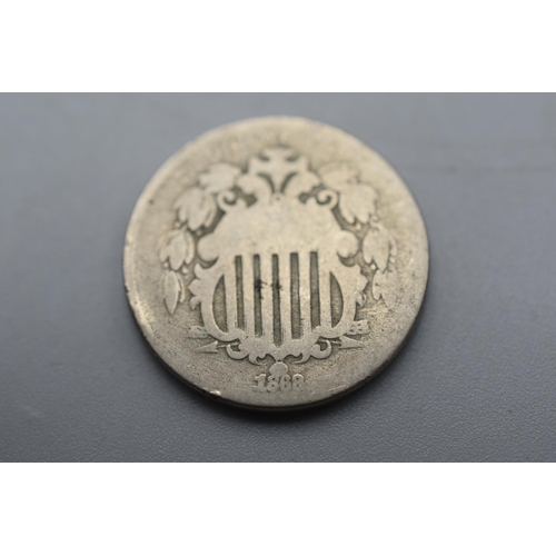 56 - USA Five Cent - 1868