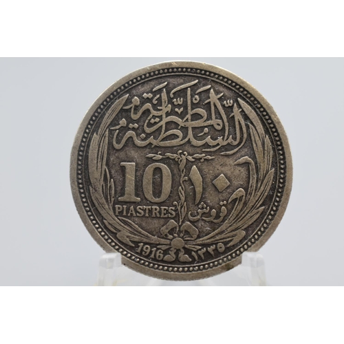 33 - Egyptian 10 Piastres 1916