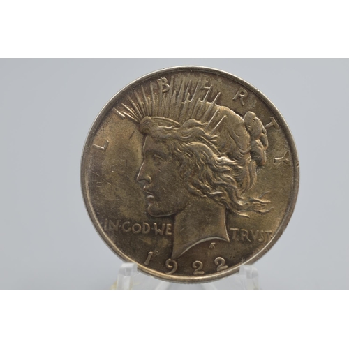 35 - USA Silver One Dollar 1922