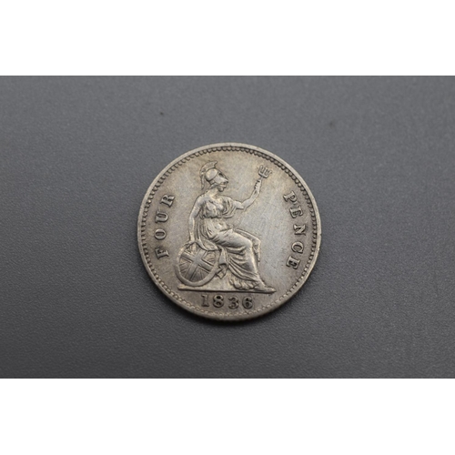 39 - George IIII Silver Four Pence 1836